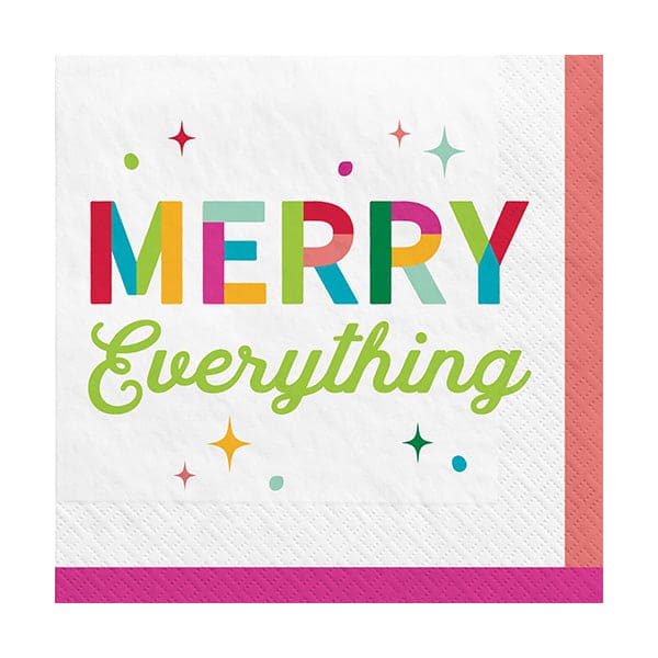 Merry Everything Beverage Napkins 40ct