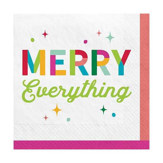 Merry Everything Beverage Napkins 40ct