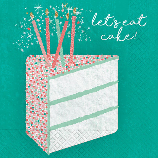 Happy Cake Day Beverage Napkins 16 Ct