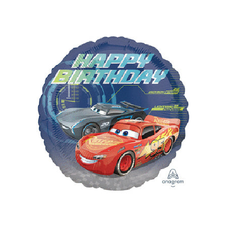 Disney Cars 3 Metallic 18in Metallic Birthday Balloon