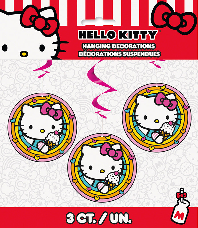 Hello Kitty Friends Hanging Swirls 3ct