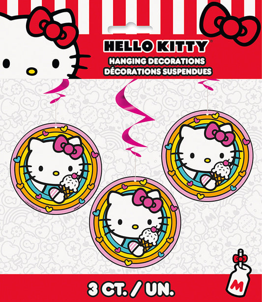 Hello Kitty Friends Hanging Swirls 3ct