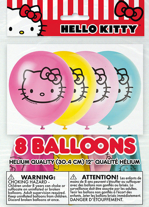 Hello Kitty Friends 12in Latex Balloons 8ct