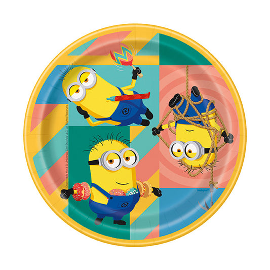 Despicable Me 4 Round 7in Luncheon Paper Plates 8ct