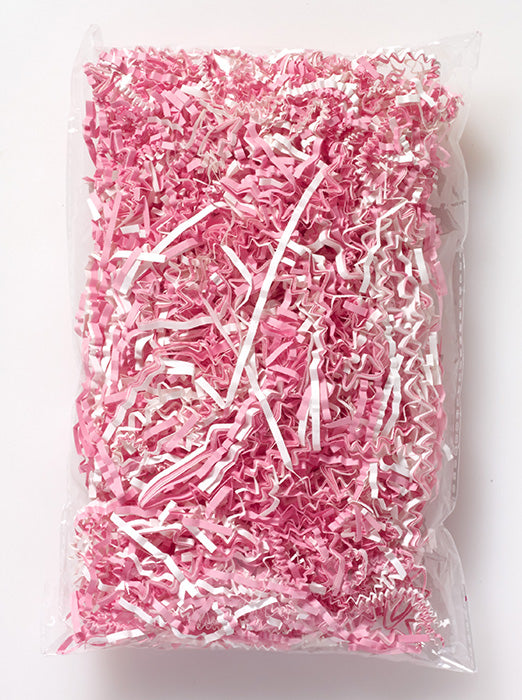 Krinkled Paper Shred - Pink and White 2oz