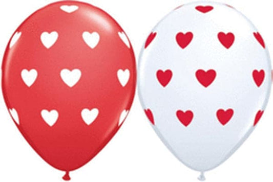 Big Hearts 11in Latex Balloons 50ct