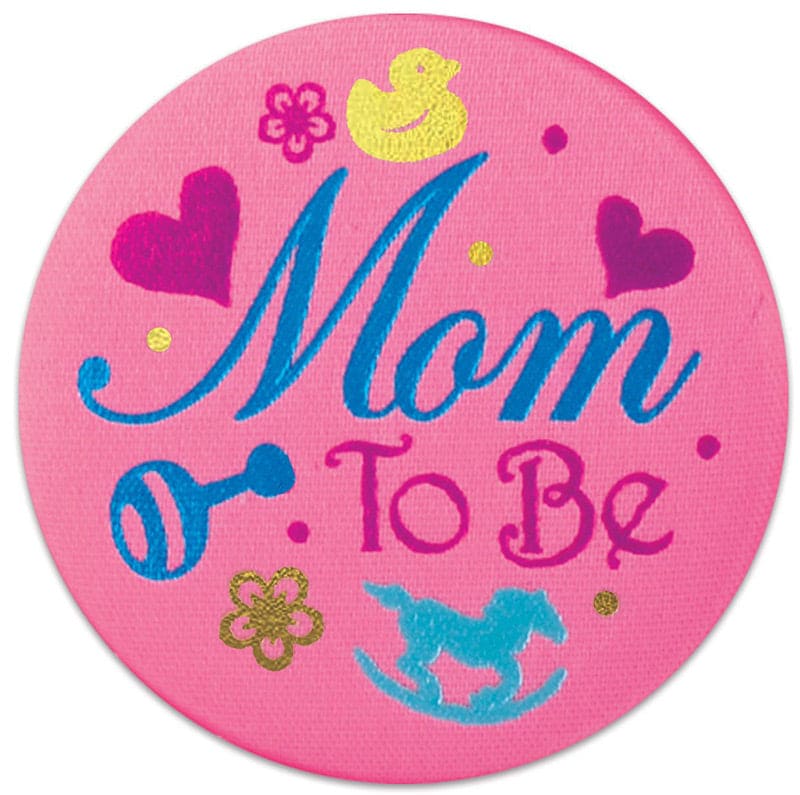 Button - Mom to Be Satin Button 2"