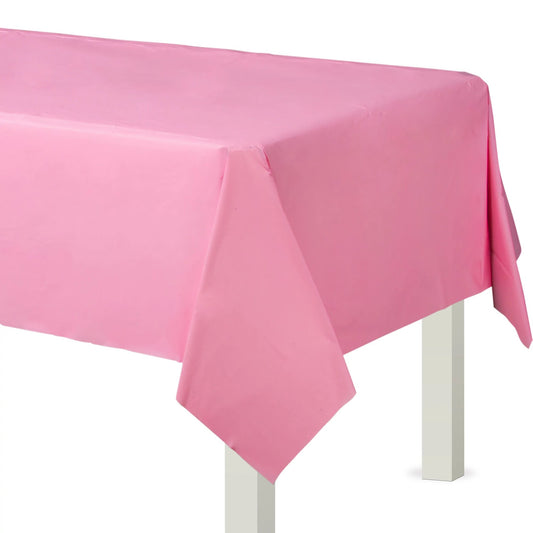 Flannel Backed Table Cover 54in x 108in - New Pink