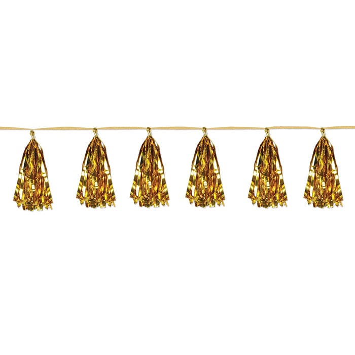 Metallic Tassel Garland Gold