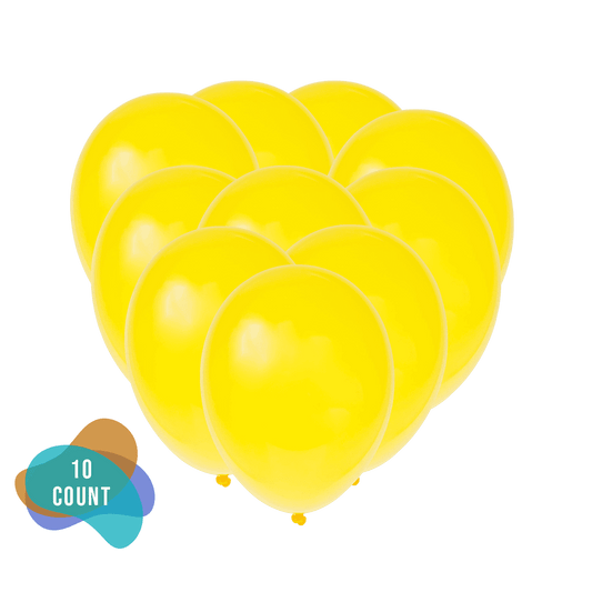 Neon Yellow 12in Latex Balloons 10ct