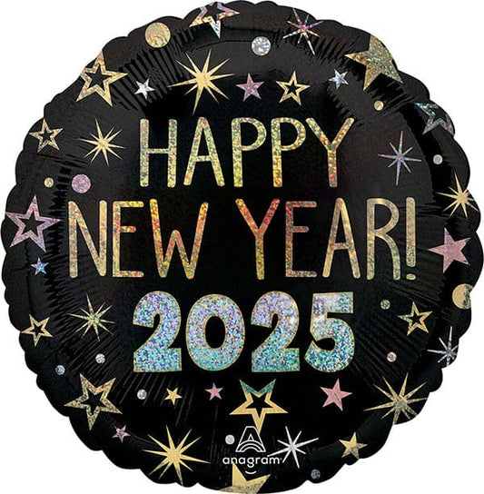 New Year 2025 Celebrate 18in Metallic Balloon