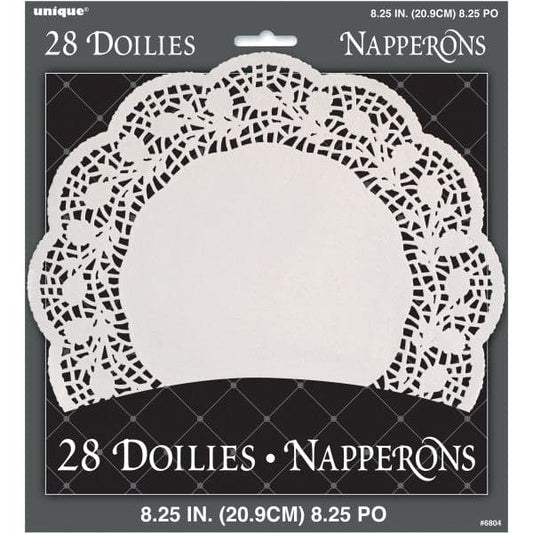 Paper Doilies 8.5in - White 28 Ct