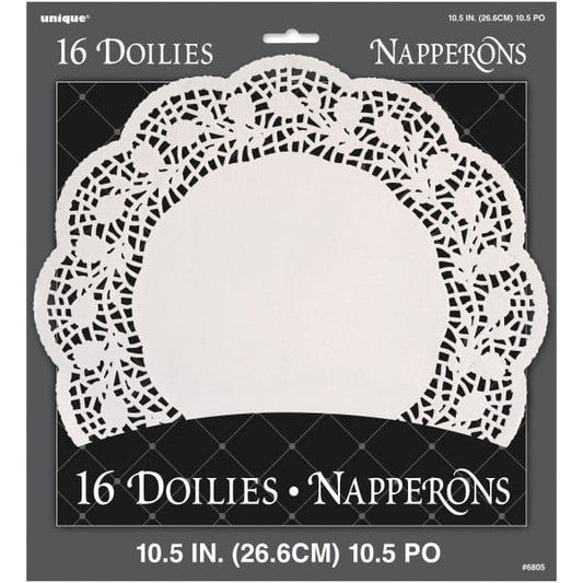 Paper Doilies 10.5in - White 16 Ct