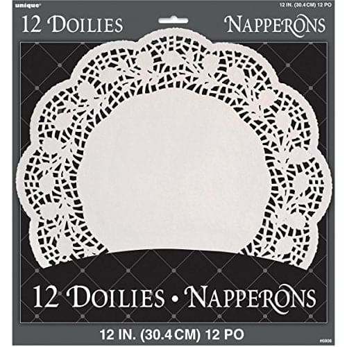 Paper Doilies 12in - White 12 Ct