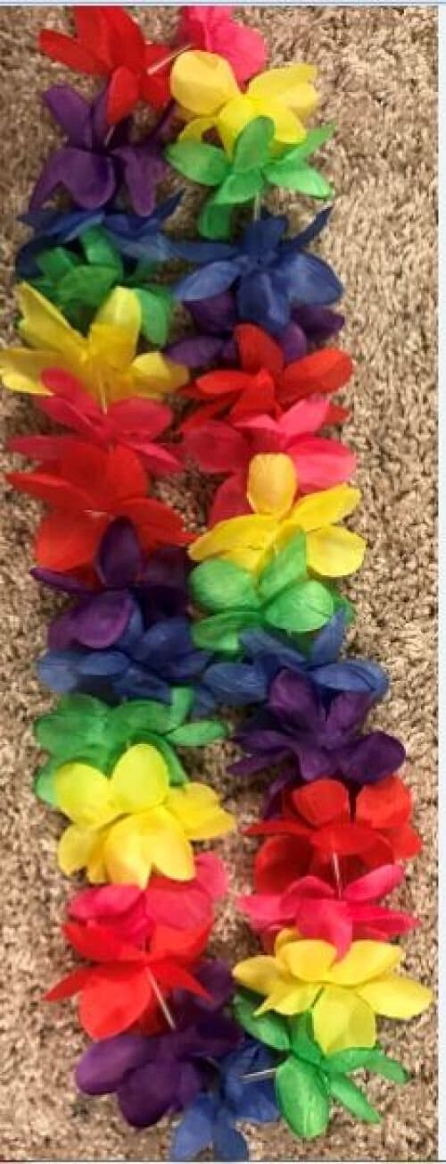 Rainbow Leis 6 Ct