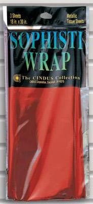 Red Metalized Gift Wrap