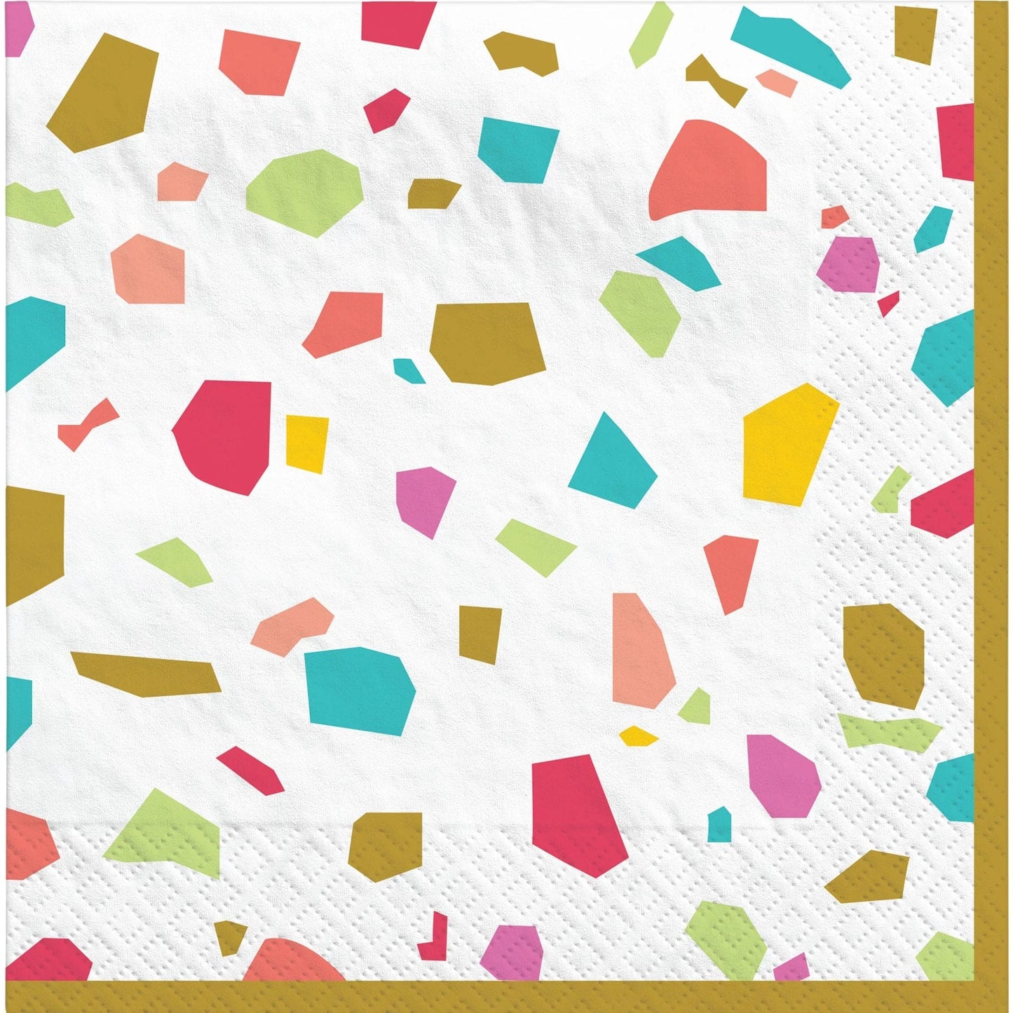 Rainbow Terrazzo Lunch Napkins 40 Ct