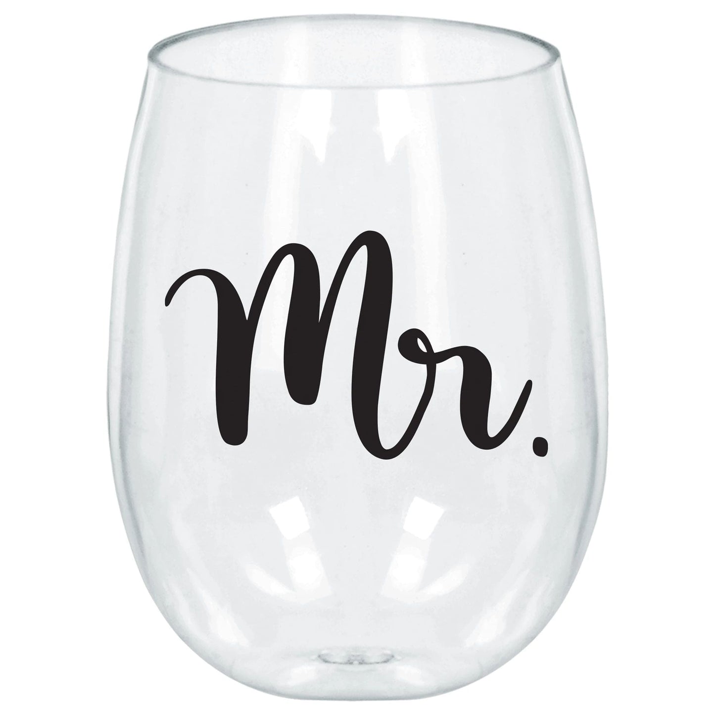 Mr. Stemless Wine 17.9oz Glass