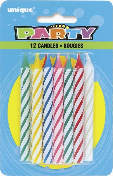 Multi-color Large Spiral Candles
