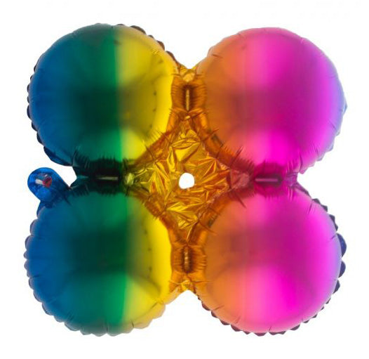 30in Quad Metallic Rainbow Balloon