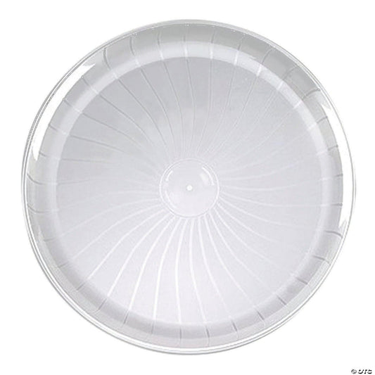 Clear 16in Round Plastic Tray
