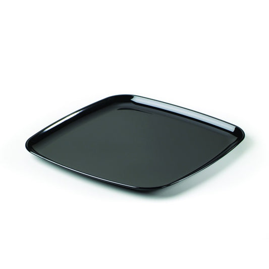 16" Square Black Plastic Tray