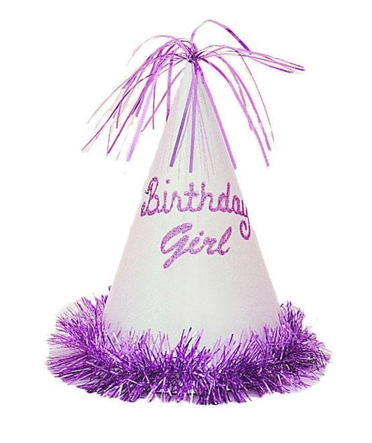 Birthday Girl Party Hat w/Fringe