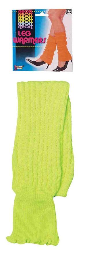 80's Style Neon Green 18" Long Leg Warmers