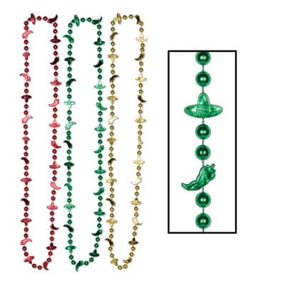 Fiesta Bead Necklaces 6ct