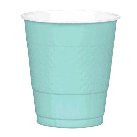 Robin's Egg Blue 12oz Plastic Cups 20 Ct