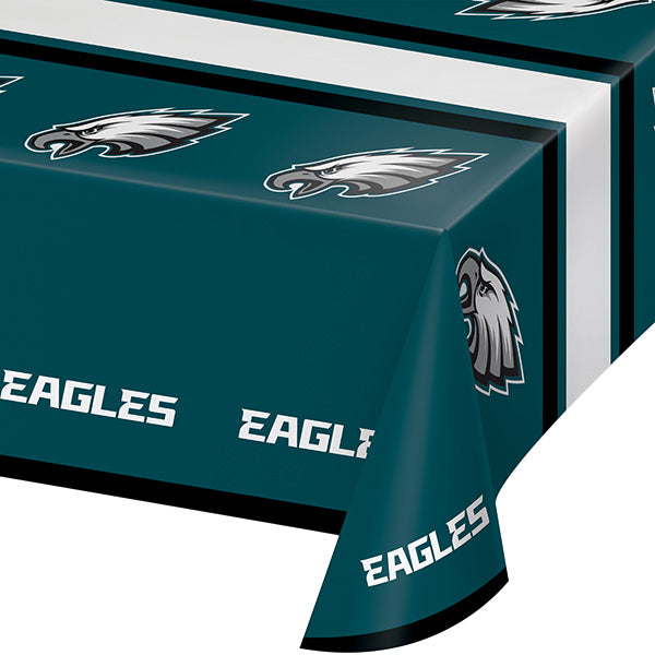 Philadelphia Eagles 54 x 102in Plastic Table Cover 1ct