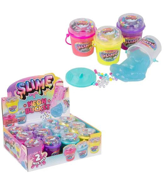 Neon Mix-In Slime 2.5in Bucket 1ct