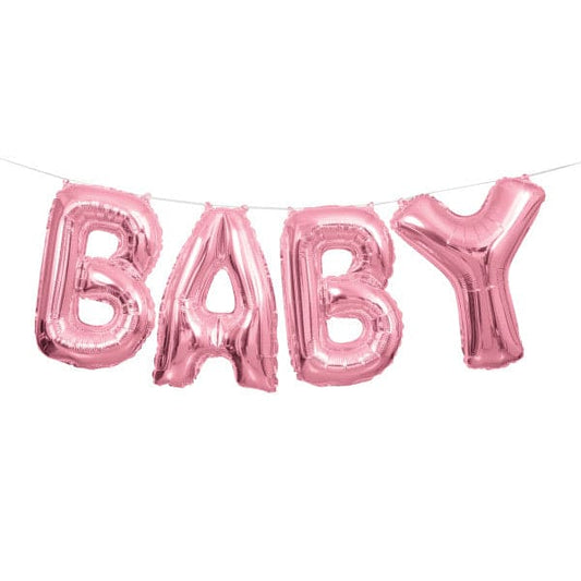 Baby Balloon Banner Kit Pink