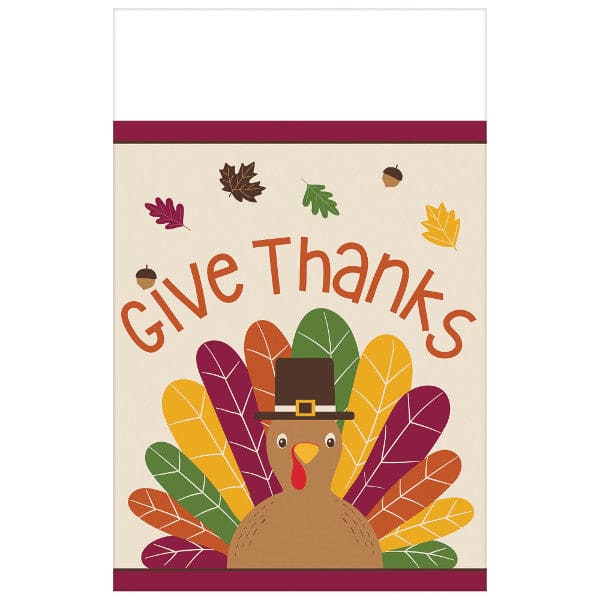 Gobble Gobble 54 x 102in Plastic Table Cover