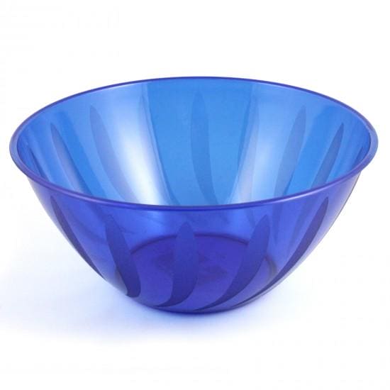 Large Blue Plastic Swirl Bowl 164oz