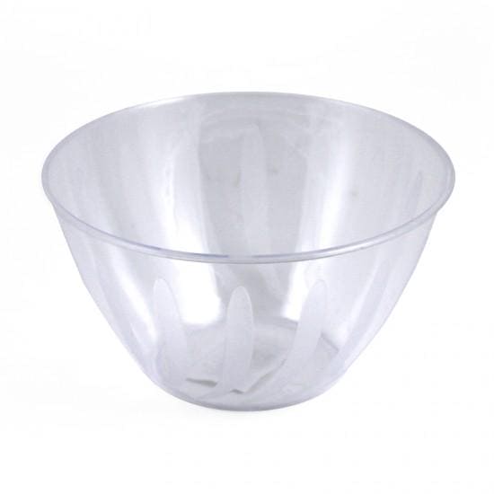 Small Clear Plastic Swirl Bowl 24oz