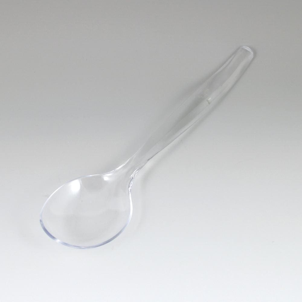 Clear Plastic Serving Spoon 8in