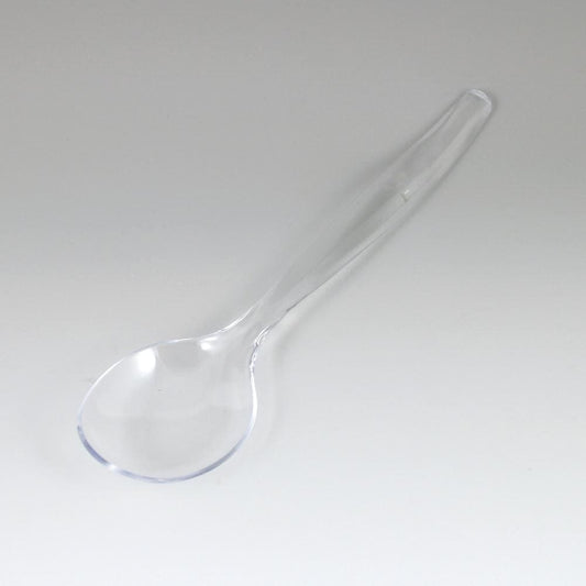 Clear Plastic Serving Spoon 8in