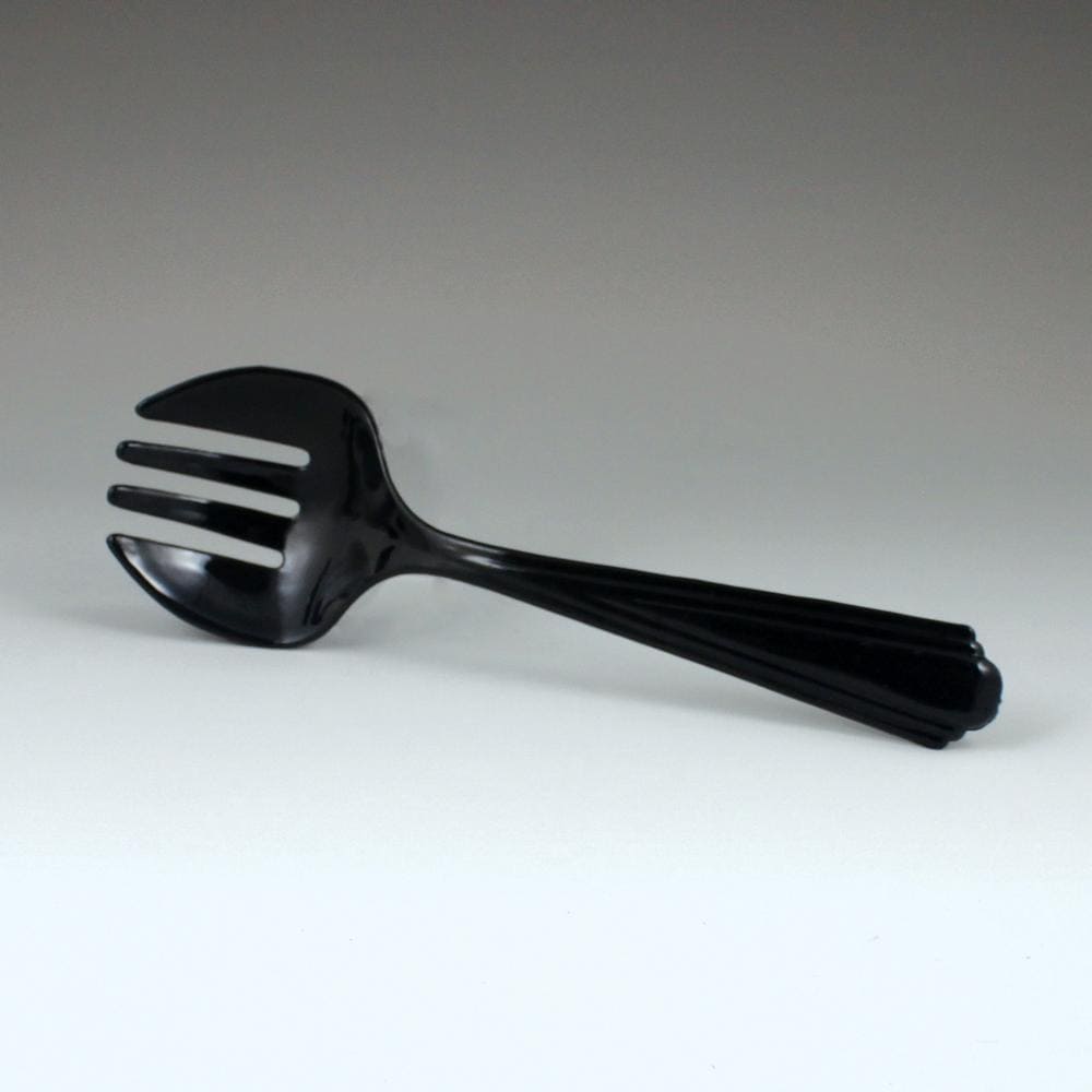 Black Plastic Serving Fork 8in