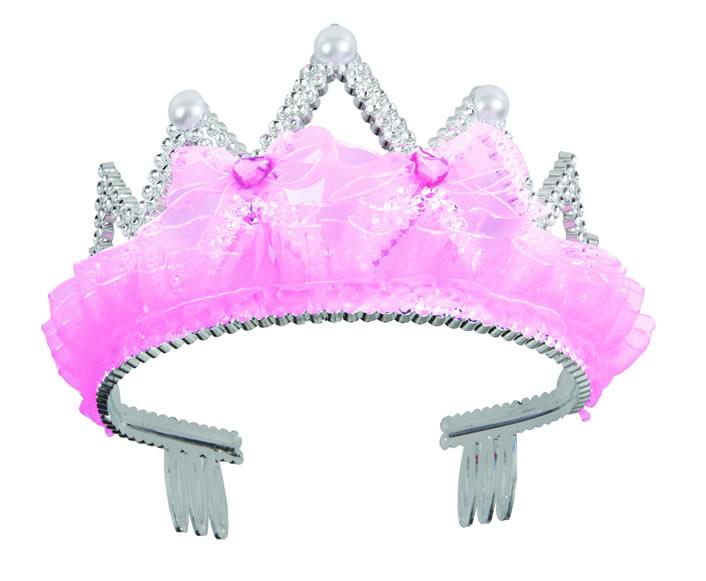 Pink Bows and Ribbon Tiara