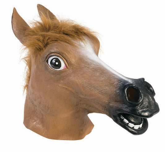 Horse Deluxe Latex Mask Brown