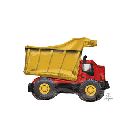 Dump Truck 32in Metallic Balloon