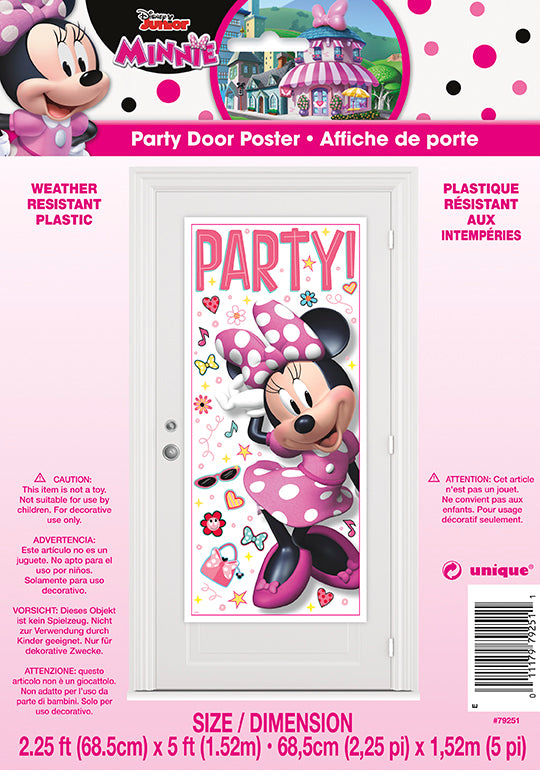 Minnie Mouse Door Poster 2.25ft x 5ft 1ct