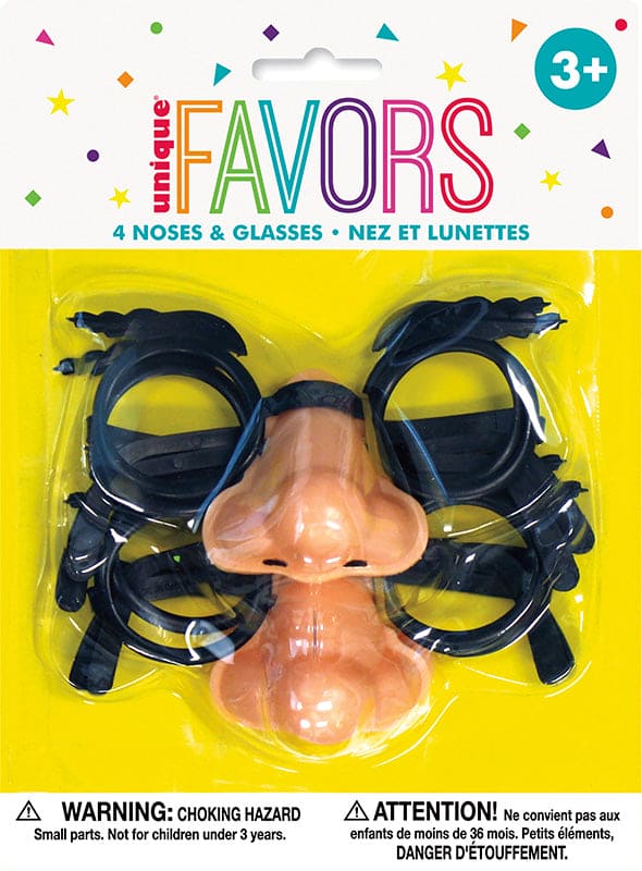 Glasses with Nose Fun Favors 4ct