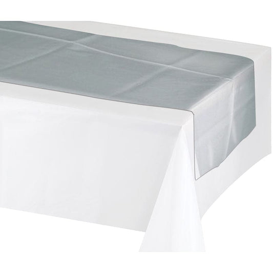 Silver Metallic 14 x 84in Table Runner