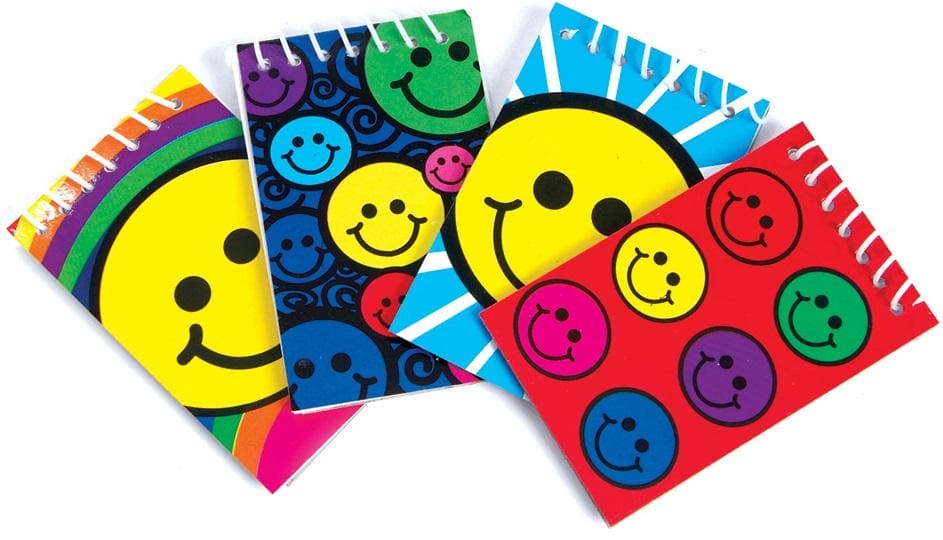 Smiley Face Mini Notepad Favors