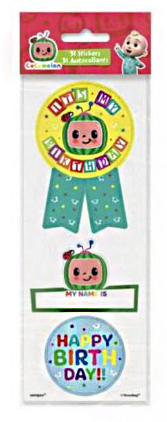 Cocomelon Stickers Sheets (31 Stickers) 8 sheets