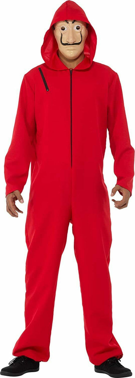 Money Heist Hooded Jumpsuit Adult Costume