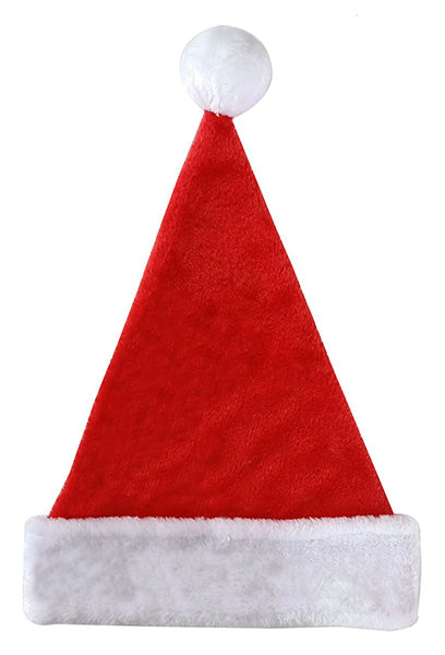 Plush Santa Medium Hat 17" Adult