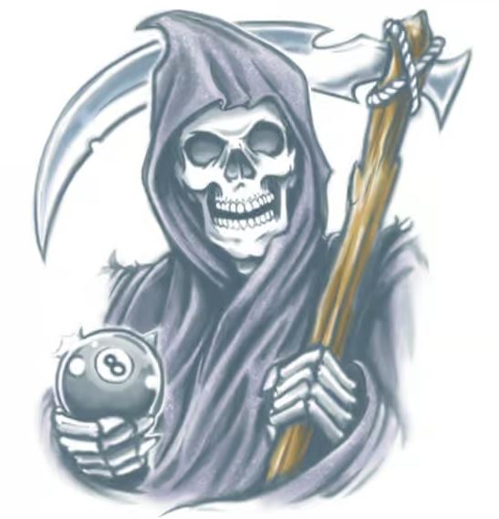 Reaper Temporary Tattoo FX – Extra Large FX